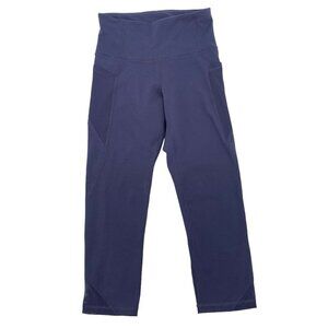 Old Navy Size Small High Waisted Elevate Legging Side Pocket Mesh-Trim Blue